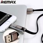 2-in-1 REMAX Micro 8pin Metal Connector Durable Perfume Noodle Data Sync Charging Cable for Samsung & iPhone 5/6/6s